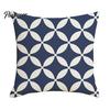 Relaxed Texture Pillowcase Geometric Pillow Cover, Washed Linen Look Throw Case with Hidden Nordic Zipper, Minimalist Cushion Cover for Sofa,