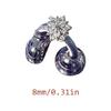 Twinkles Frosteds Florals Ear Jewelry For FreeClip Rotatable Charm Accessories Electroplated Design Firm Attachment
