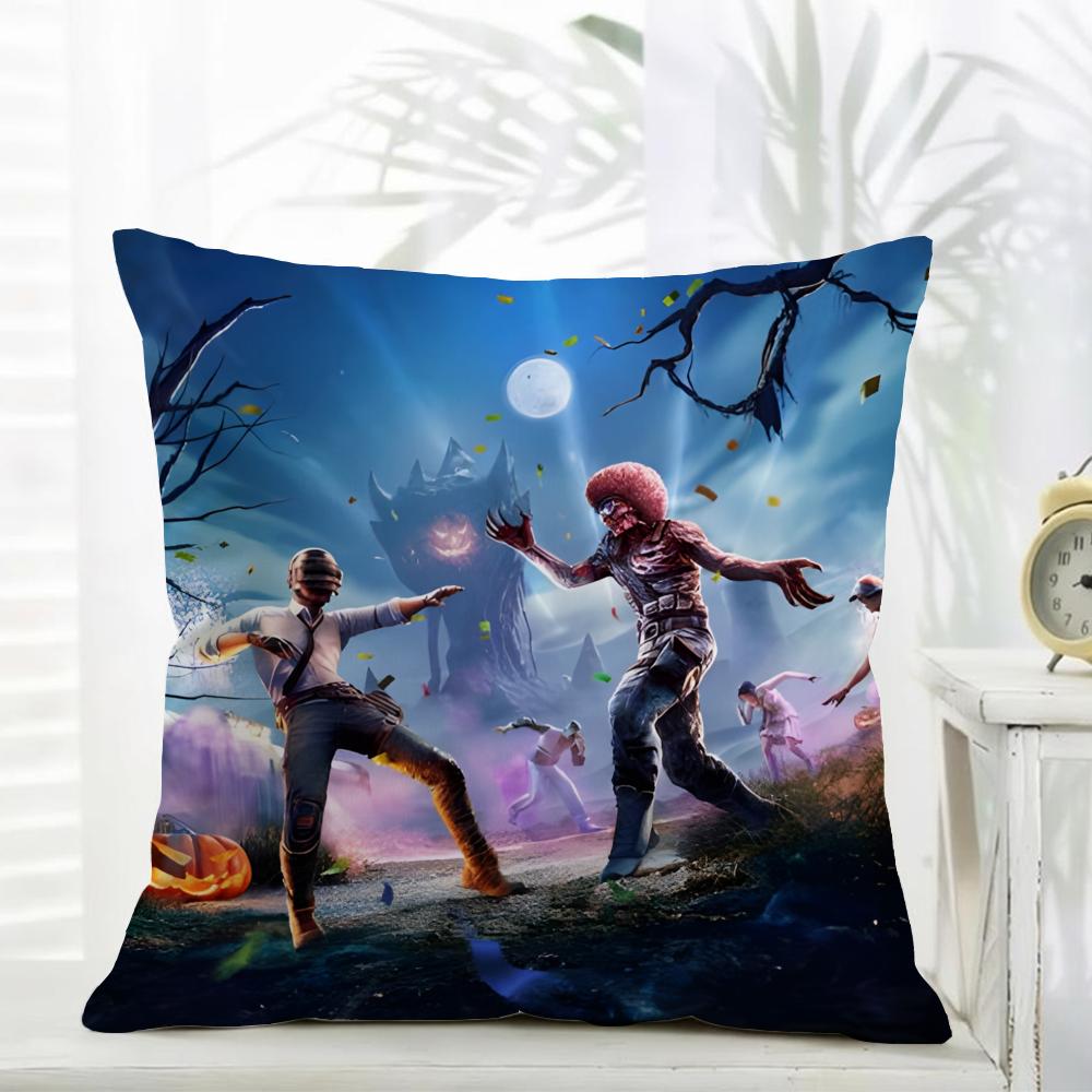Minimal Casual Daily Game PPUBG Cushion Cover Daily Washable Linen Pillowcase Soft for Sofa Bed Home Room Decor
