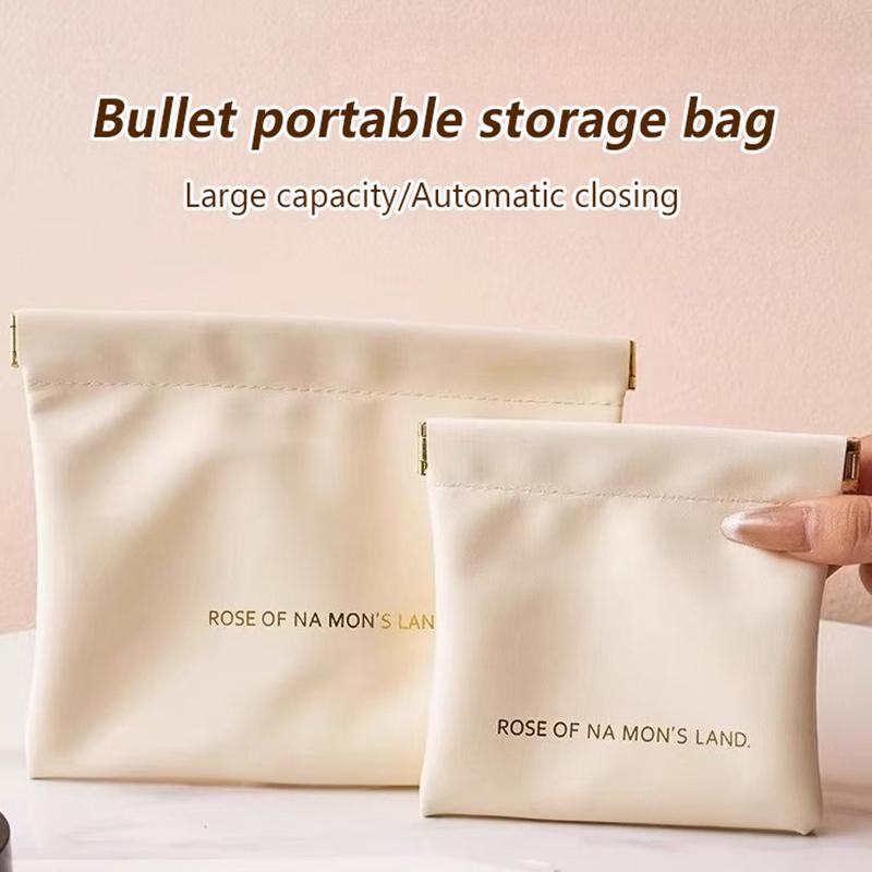 Pu Leather Simple Mini Lipstick Makeup Storage Bag Women Square Small Cosmetic Pouch Portable Make Up Key Organizer Bags