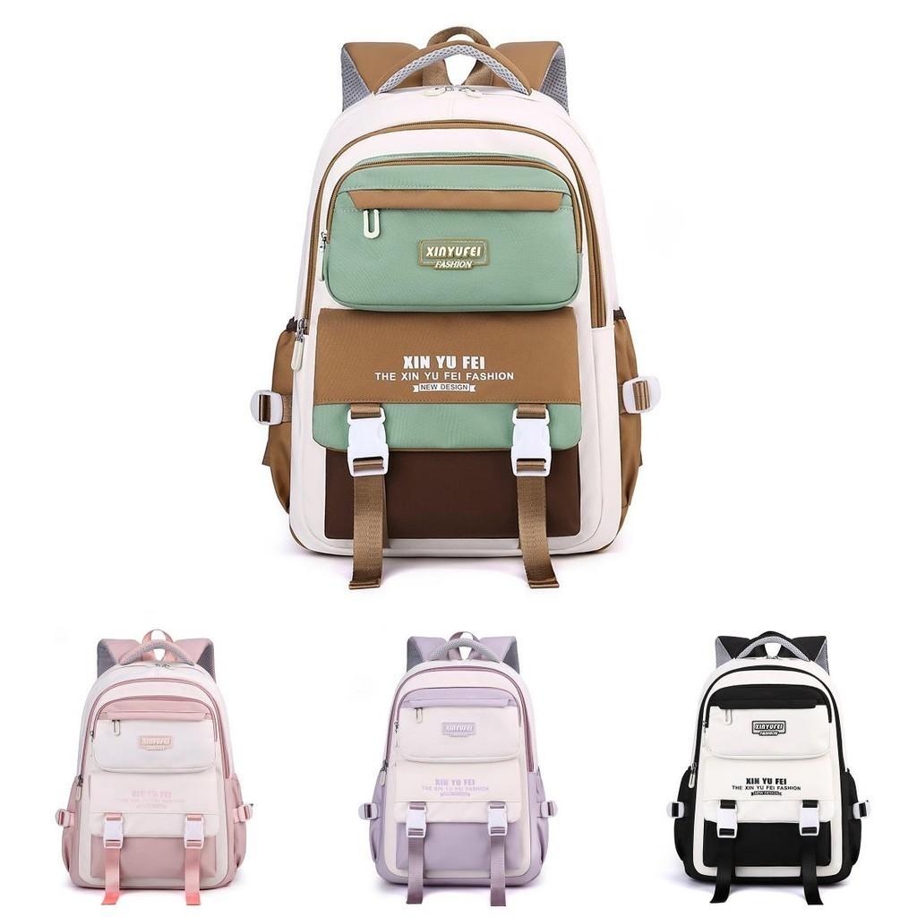 Versatile Casual Dual Color Backpack For Outdoor Travel Suitable For Boys And Girls