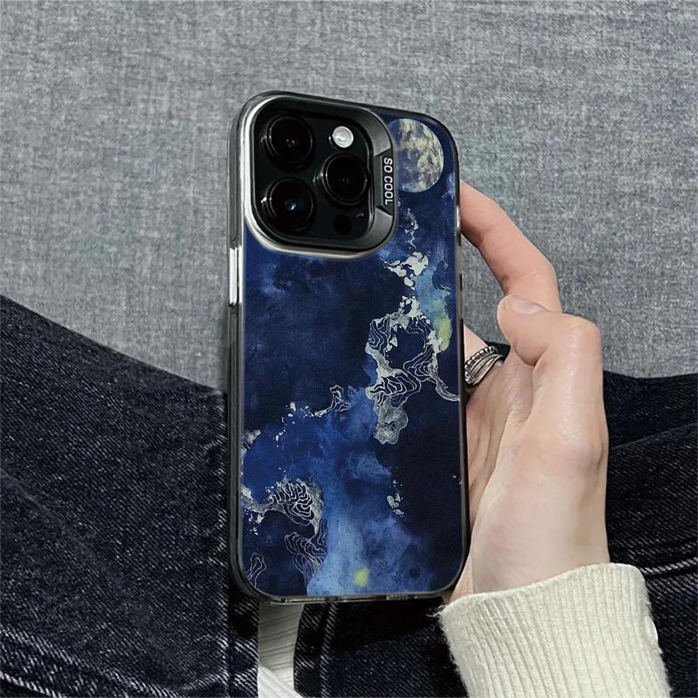 Moonscape Phone Case For IPhone 16 15 14 13 12 11 Pro Max Plus 15 Phone Cover For IPhone 16 15 14 13 12 11 Case Funda Bumber