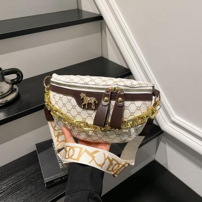 Stylish and Simple Underarm Small Square Bag Spring New Casual Chain Shoulder Bag Solid Color Handbag Bag
