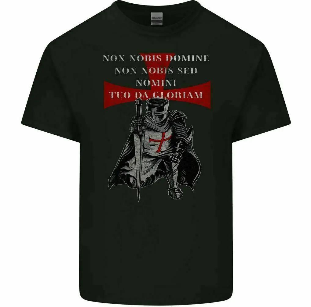 Knights Templar Teutonic Crusaders Saint George Day Cross Prayer T-Shirt. High-quality Cotton Short Sleeve O-Neck Mens T Shirt