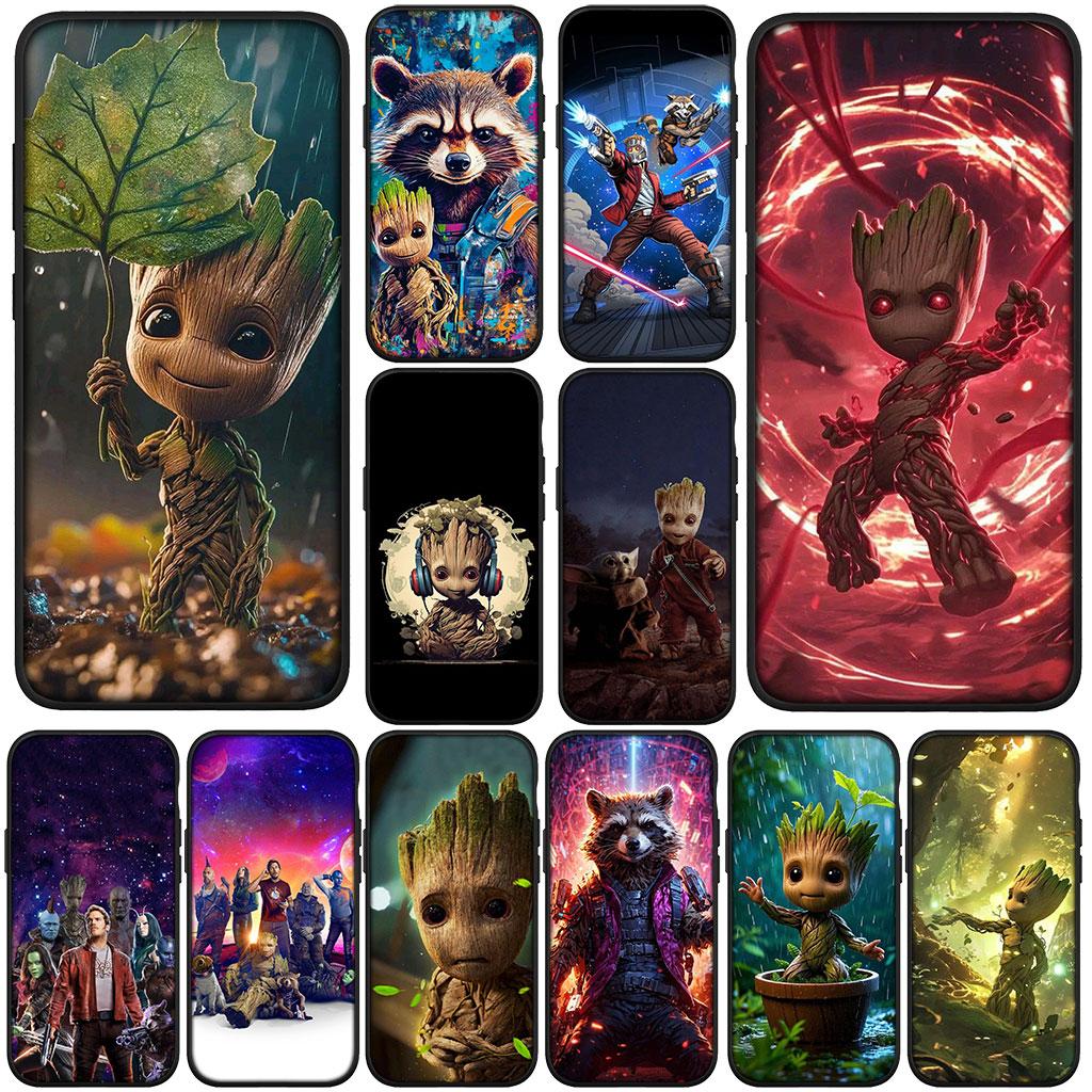 Phone Cover Guardians of the Galaxy Marvel Groots for Apple iPhone 16 15 14 11 Pro Max 7 8 Plus SE2 SE3 SE 2022 2020 Soft Case