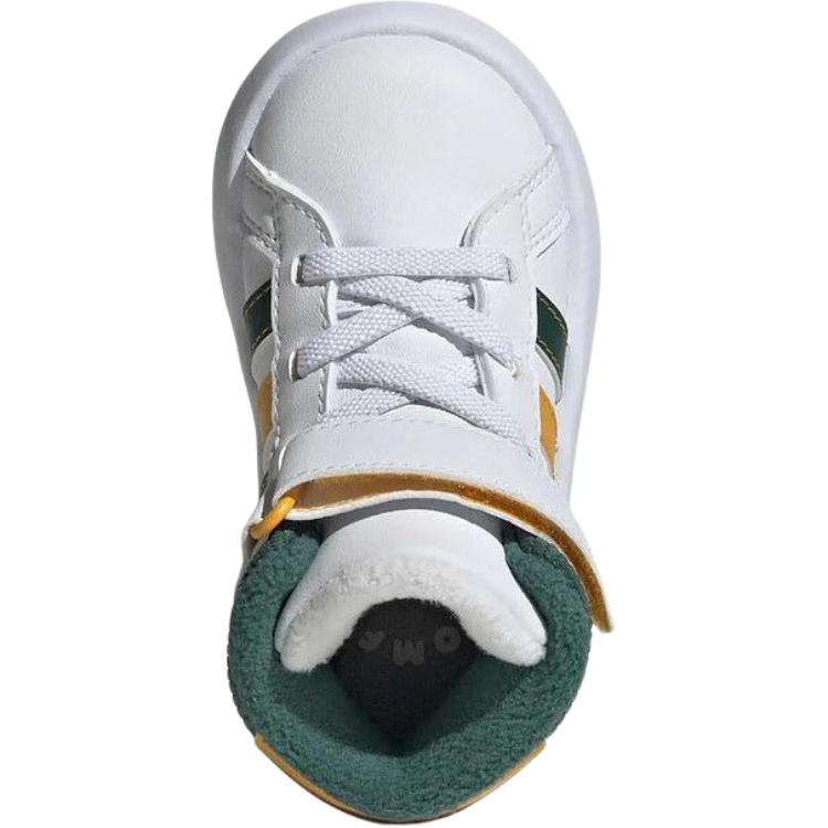 Adidas Grand Court Comfortable Versatile Mid-Top Walking Shoes Baby Shoes White JP8886