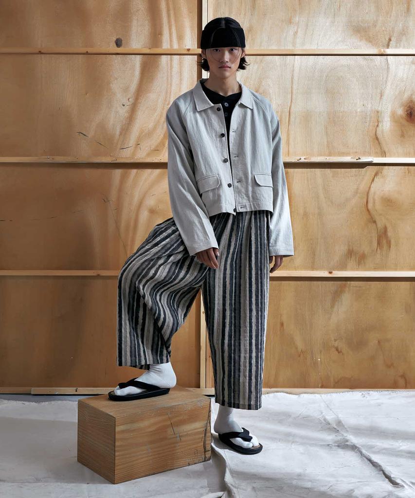 EASE Pattern Warp Pants_Brown