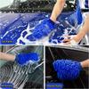 2pcs Set of Car Wash Ultra-Fine Fiber Gloves, High-Quality Ultra-Fine Fiber Washing Gloves for Car Wash Brush Without Battery