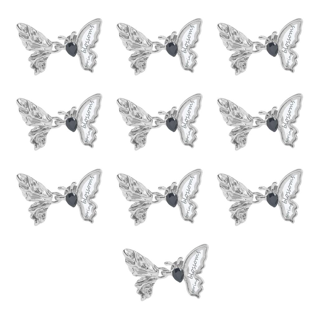 Eleganter Schmetterlings-Taillenstraffer-Knopf für Damen Rock Hose Jeans Taillenstraffer Clip Metallstift Kleidung Befestigung