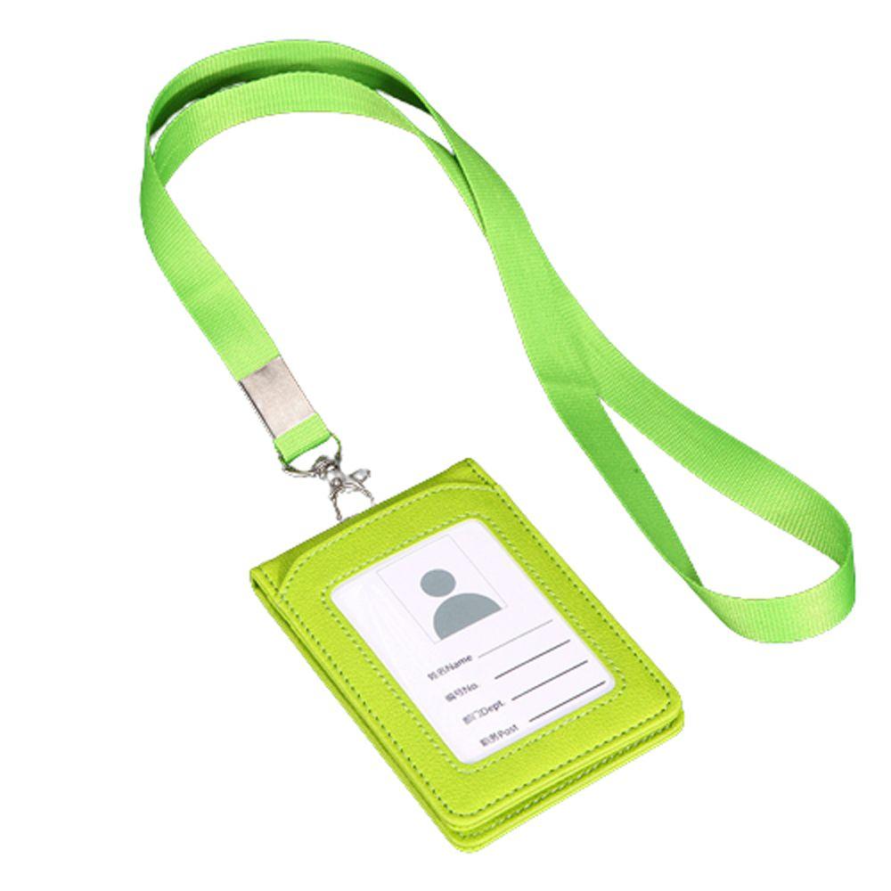Stationery Neck Strap Card Holder with Lanyard Badge Holder ID Desk Organizer Bus Cards Cover