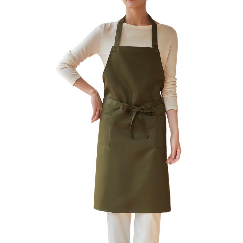 

with Pocket Kitchen Apron Thickened Waiter Apron Durable Waterproof Apron Woman