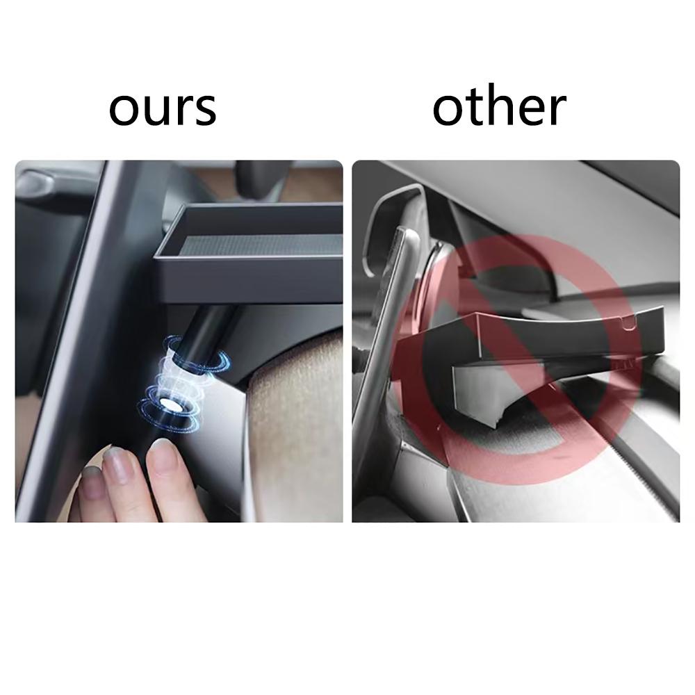 1x New Car Hidden Storage Organizer Towel Tissue Holder Part For Tesla Model 3 Y