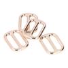 10PCS Flat Shape Strap Keeper Buckle Zinc Alloy Belt Slide Buckle  Clothing Accessories