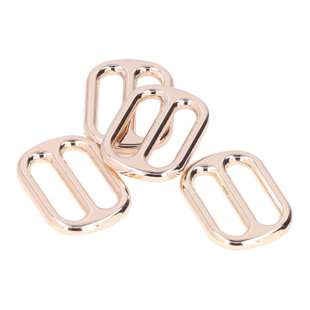 10PCS Flat Shape Strap Keeper Buckle Zinc Alloy Belt Slide Buckle Clothing Accessories