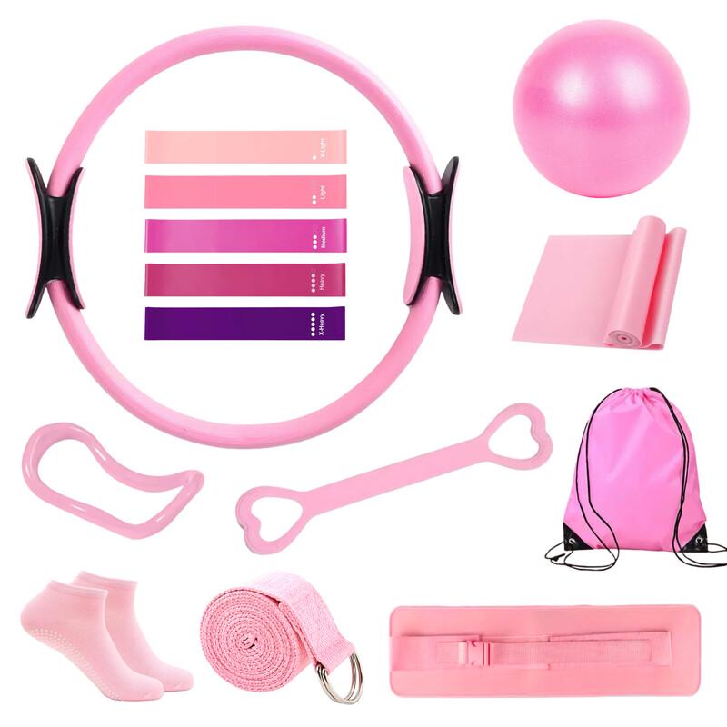 Pilates 14-Piece Resistance Band and Accessory Set