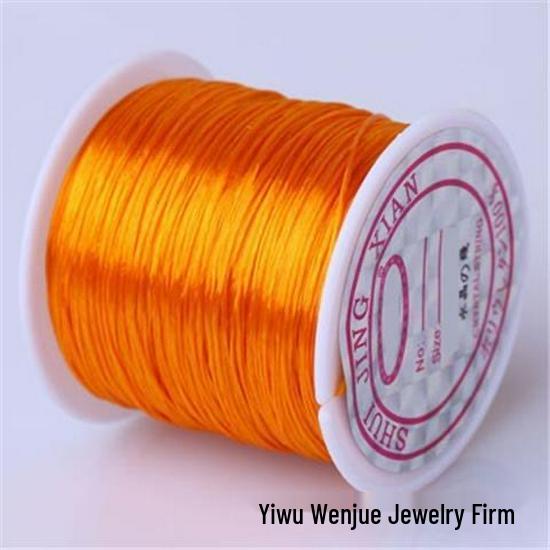 Elastic Cord for Round Crystal Buddhist Beads: Bracelet, Necklace, and Jade Beading String.