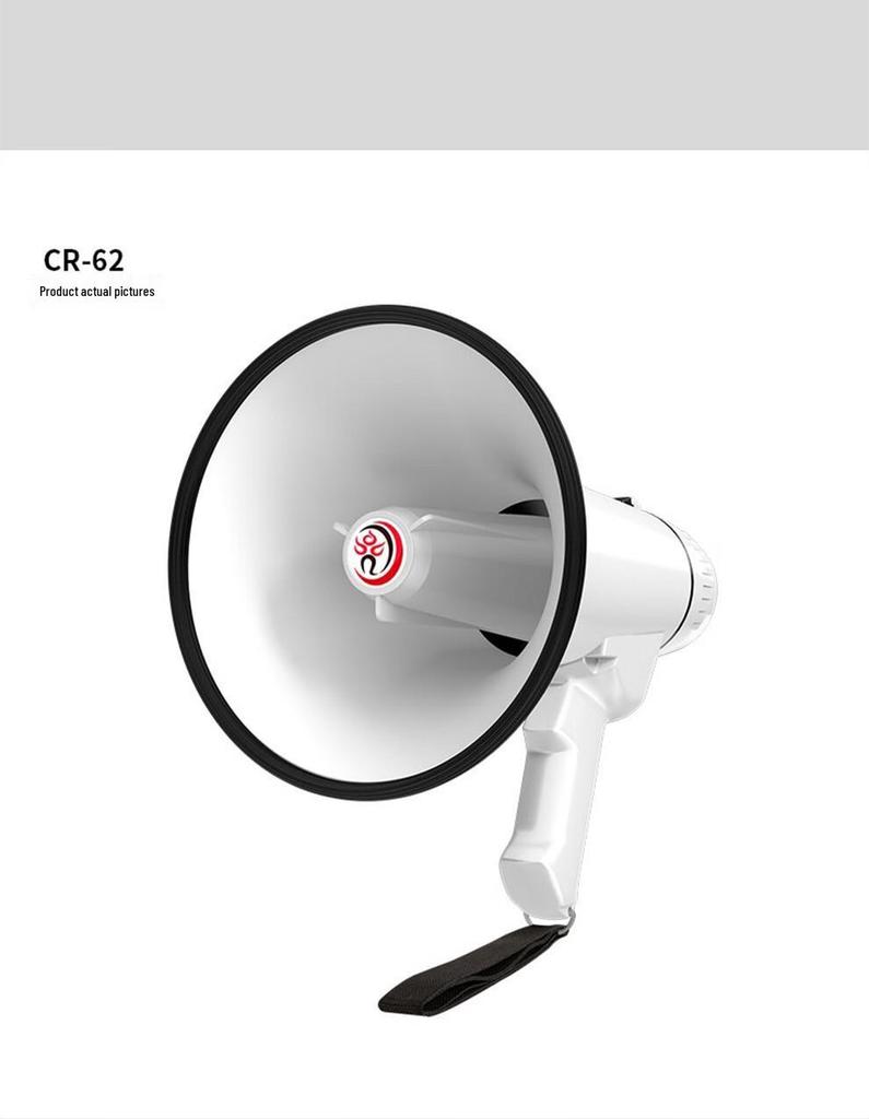 Lei Gong CR-62 High Power 30W Bluetooth Megaphone with USB, Recording, & Card Slot