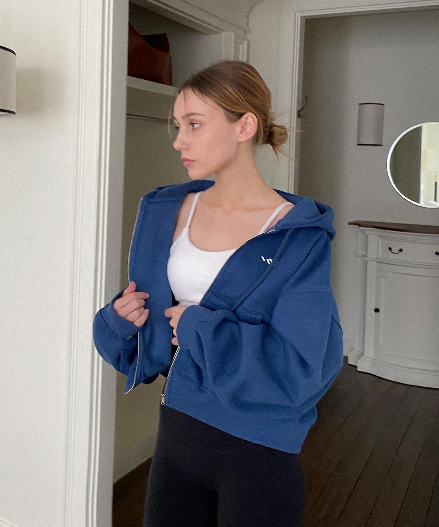 Ingi Active Active Crop Hoody Zip-Up Cozy Blue Cozy Blue/One
