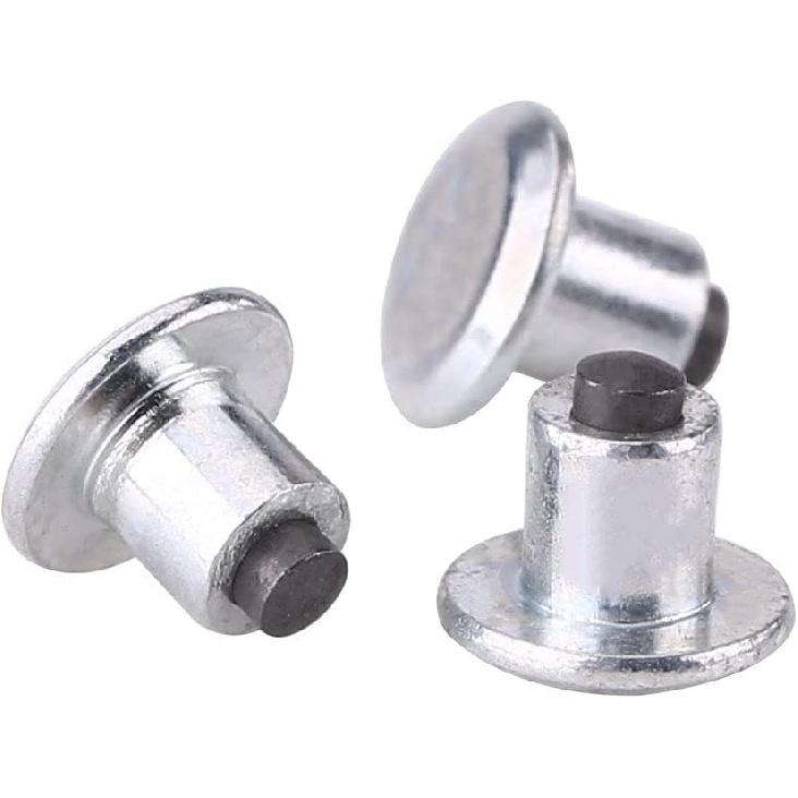 Qiilu Reifenschraube, 100 Stück 6,5 mm / 0,26" Radreifen-Schraubstollen Schneereifen-Spikes für Fahrrad Auto Motorrad ATV Schuhe