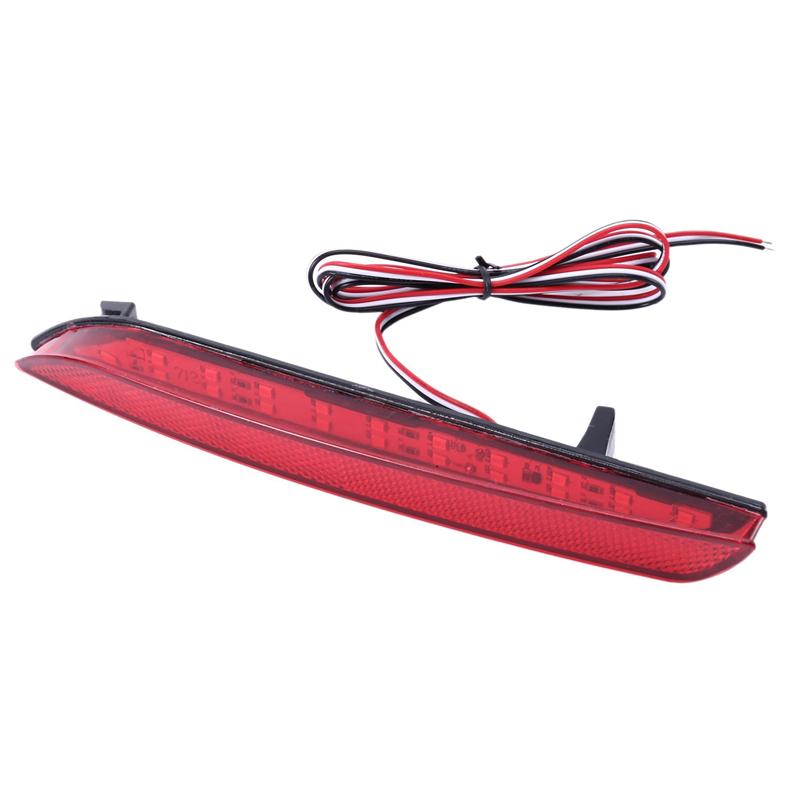 M63K-LED Tail Red Rear Bumper Reflector Light Lamp Stop Fog Brake Light For Honda JAZZ Fit 2010-2013 CRZ CRV Acura TSX