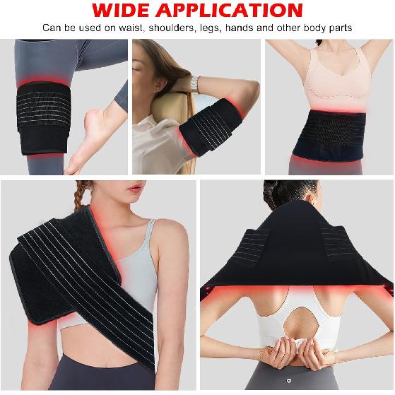 Red Light Therapy for Body,Relieve Body Pain and Muscle Fatigue,Retractable Red Light Therapy Belt, Portable Infrared Light Therapy Device At Home