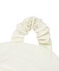 Covernat Woman Clover Heart Shirred Nylon Backpack Ivory