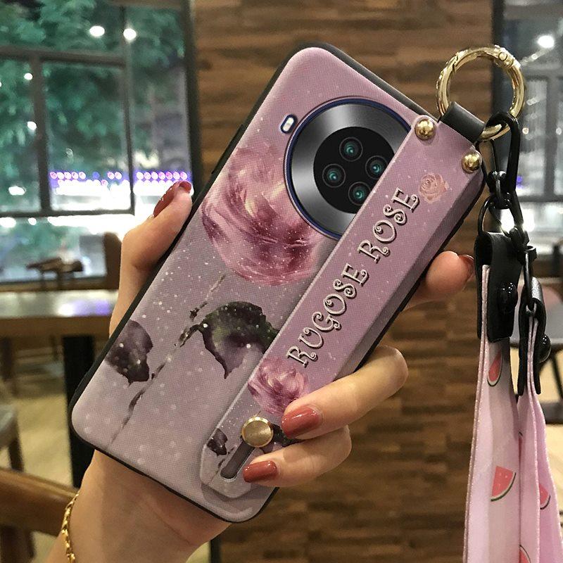 Silicone Fashion Design Phone Case For Cubot Note20 Durable Phone Holder Wrist Strap Back Cover Kickstand Waterproof