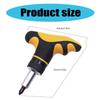 Upgrades T Handle Ratchet Driver Set with 1/4 Inch Ratcheting Bit Driver Ergonomic Handle Repair Tool for Efficient Use