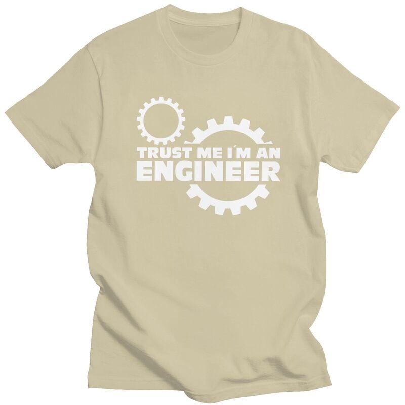 Custom Trendy Trust Me Im An Engineer T Shirt Men Short Sleeve Pure Cotton Tshirt Tee Tops Streetwear Tshirt