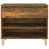 Shoe Rack Smoked Oak 70 x 36 x 60 cm Wood Based Material