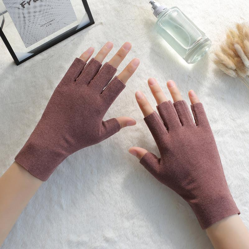 Warm Half-finger Gloves Men and Women Autumn and Winter