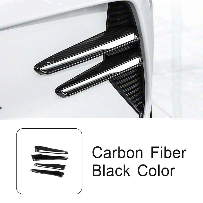 

Car Styling Front Fog Lamp Frame Decoration Cover Trim For BYD Song PLUS Carbon Fiber Color Exterior Accessories 4 pieces