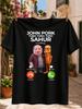 John Pork Tung Tung Tung Sahur Roept Met Varken En Oranje Karakter Telefoonknoppen En Meme Oproep Unisex Alle T-shirts