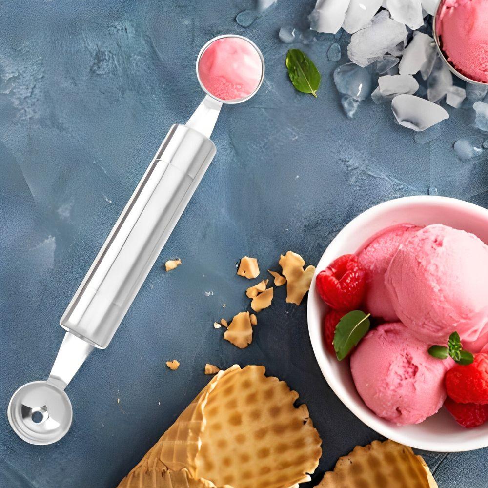 1pc Double Headed Fruit Carving Spoon DIY Salads Desserts Ripple Decoration Watermelon Melon Remove The Seeds Ball Digger YMY