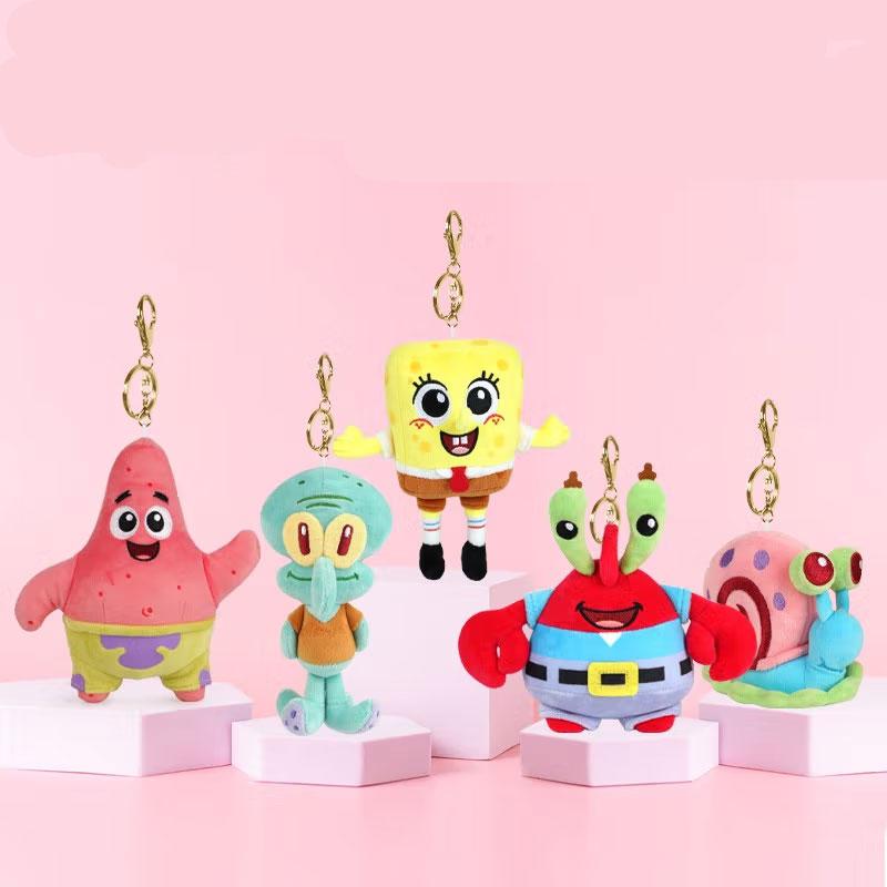 Anime Spongebob Squarepants Patrick Stella Squiddi Eugene H. Krabs Gary Kawaii Cartone Animato Peluche Giocattoli Regalo di Compleanno Per Bambini