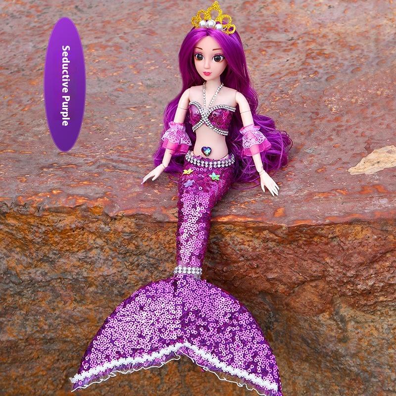 

Кукла Принцесса Русалочка Детская Игрушка для Девочки Игра в Воду Кукла Ручной Работы Игровой Домик Подарок на День Защиты Детей 42cm