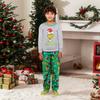 Parent-child Christmas Print Home Suit Long-sleeved Top And Pants