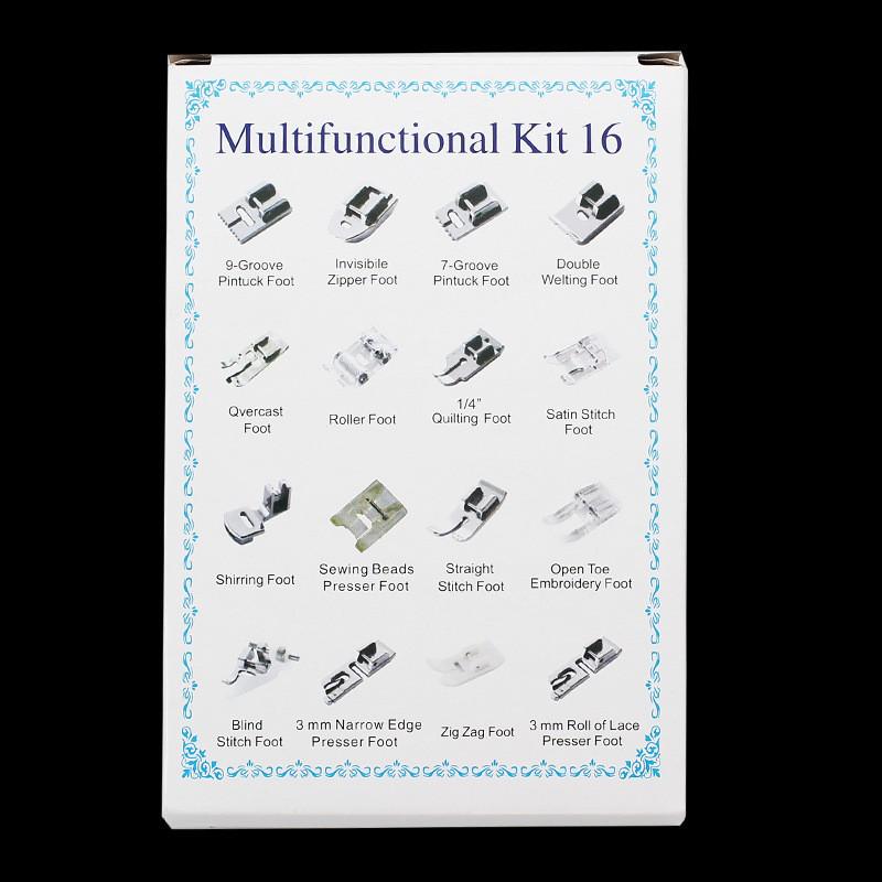 Multifunctional Sewing Machine Presser Foot Set: 32, 42, 48, 52, 62, 72 Pcs