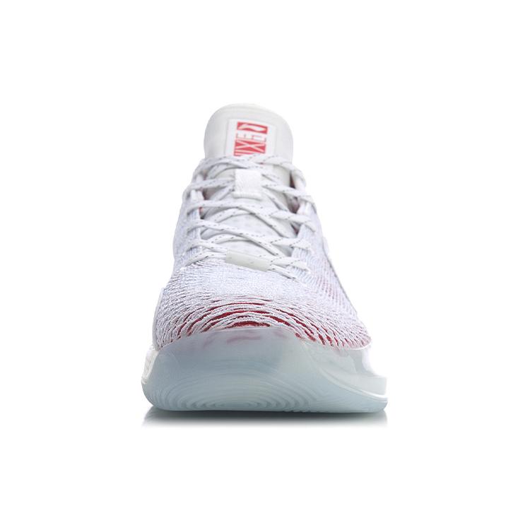 New LINING YuShuai 13 Basketball Shoes Men's Mid top White/Red ABAQ013-81