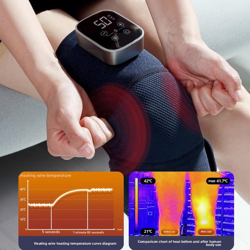 Heated Knee Pads, Electric Massage for Cold Prevention, Joint Leg Pain, Warm Physiotherapy, Hot Compress, Shoulder Massager