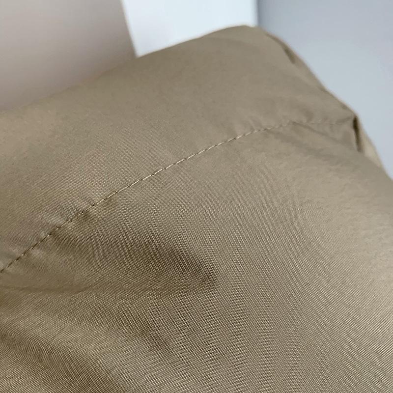 Women Autumn Winter Imitation Rabbit Hair Slim Cotton Coat Lapel Neck Solid Color Drawstring Padded Jacket