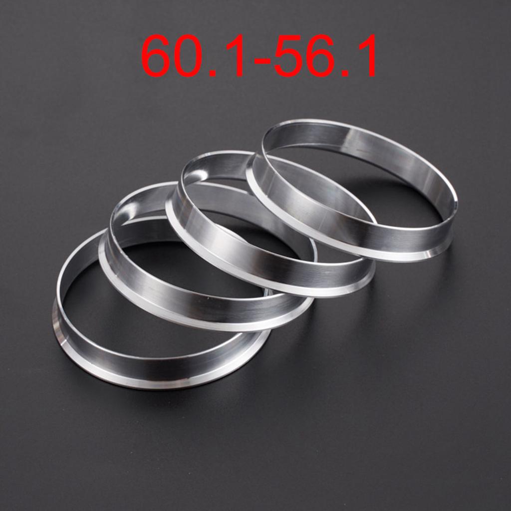 4pcs Car Aluminum Alloy Wheel Hub Centric Rings center Bore 60.1-56.1/66.6-57.1/66.1-64.1/67.1-57.1/73.1-57.1/73.1-60.1