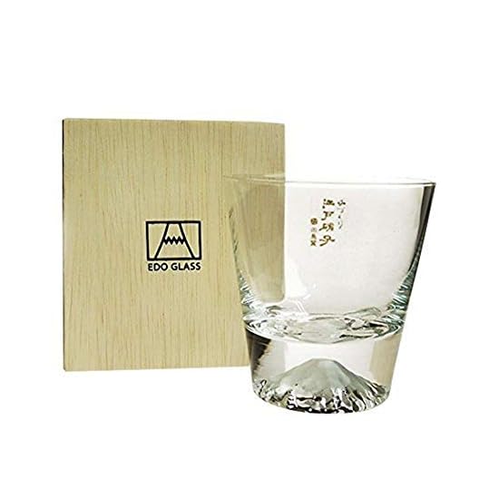 Mother's Day Mt. Fuji Glass Rock Glass Set of 2 Tajima Glass Authentic In Stock Ready to Ship