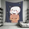 BUBU&DUDU Wall Tapestry Aesthetic Wall Hanging Printed Fabric Blanket Decorative Tapestries for Bedroom Living Room Home Decor