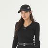 FAIRLIAR GOLF Organza Ribbon Pearl Visor (Black)