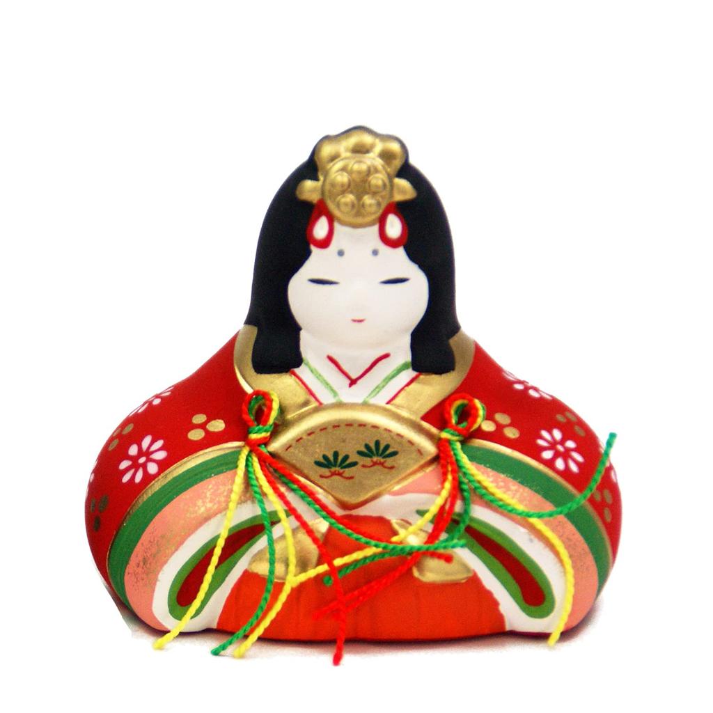 Osaka Choseido Compact Mini Hina Dolls Free Name Engraving on Wooden Plaque Ceramic Hina Hana Miyabi Hina - (Shipped Separately) - Dolls,