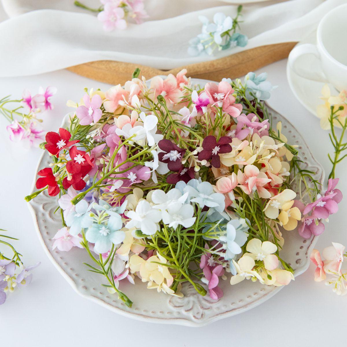 

Шелковый Искусственный цветок Цветущая слива Сделай сам подарок Конфетница Рождество Дом Комната ваза Фестиваль вечеринка Открытый Сад арка Декор Свадьба 10pcs