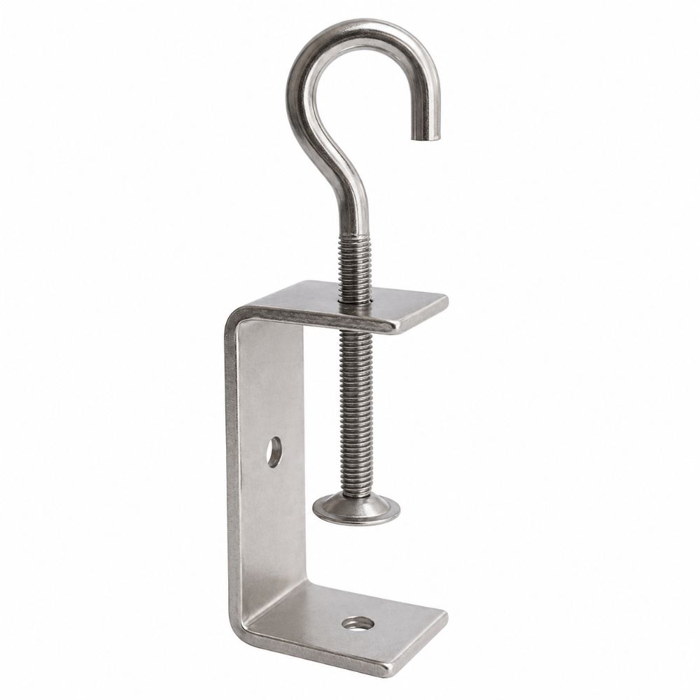 Pull Ring C-clamp 304 Stainless Steel Fixed Holder Clip Square Clamp Hardware Fasteners