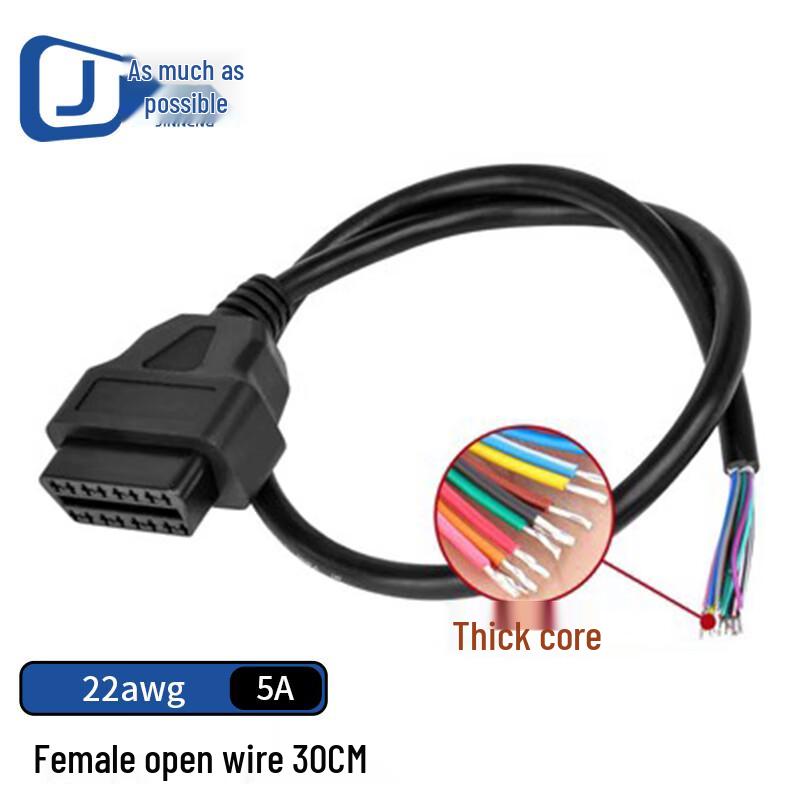 OBD2 16-Pin Female Connector Extension Cable