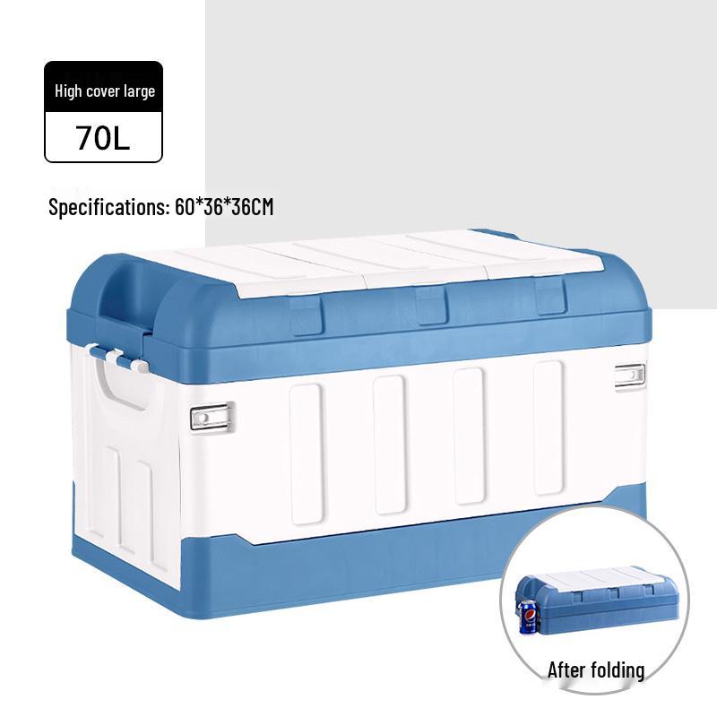 Vehicle Trunk Organizer: Car Interior Storage Box and Tail Box Case for Practical Item Collection.